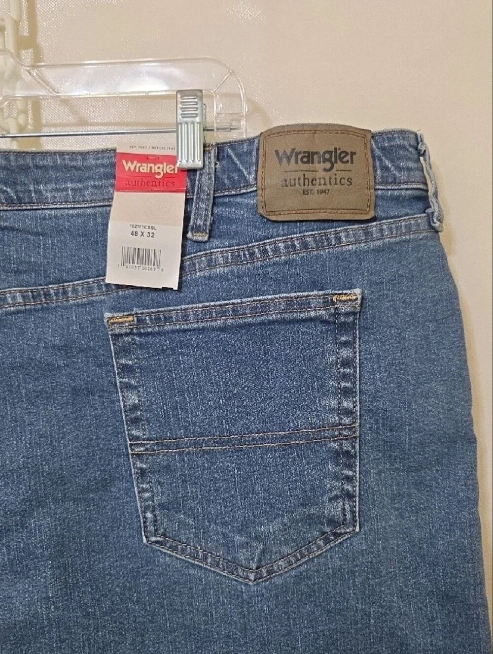 Wrangler Authentics Regular Fit Comfort Flex Waist Jeans - 48 x 32 New with Tags